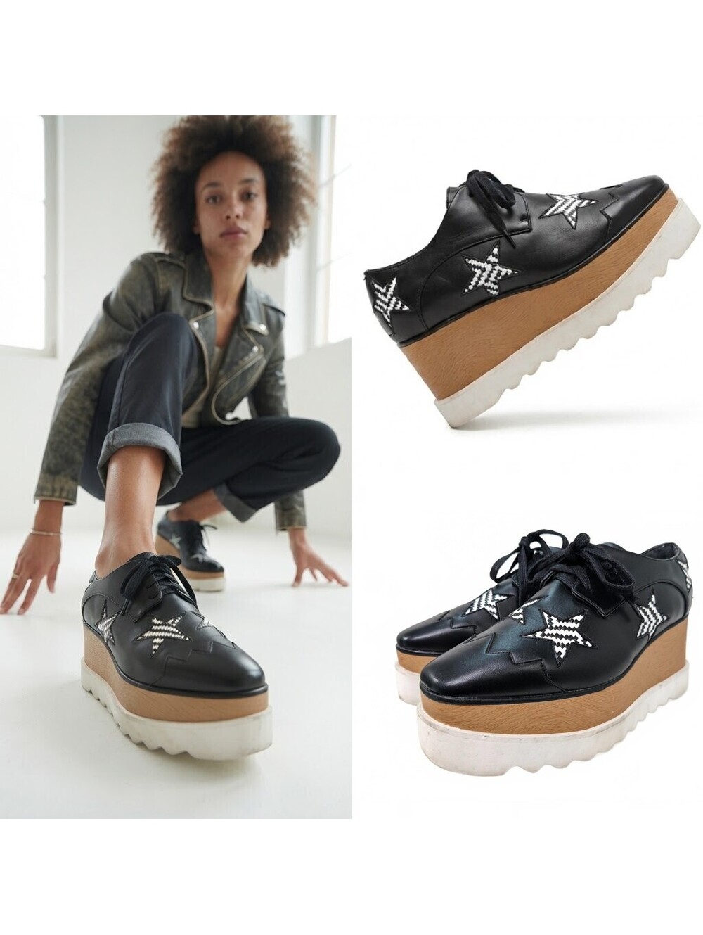 Mocartey Platform Women Oxfords Debry Shoes Square-Toe US 7